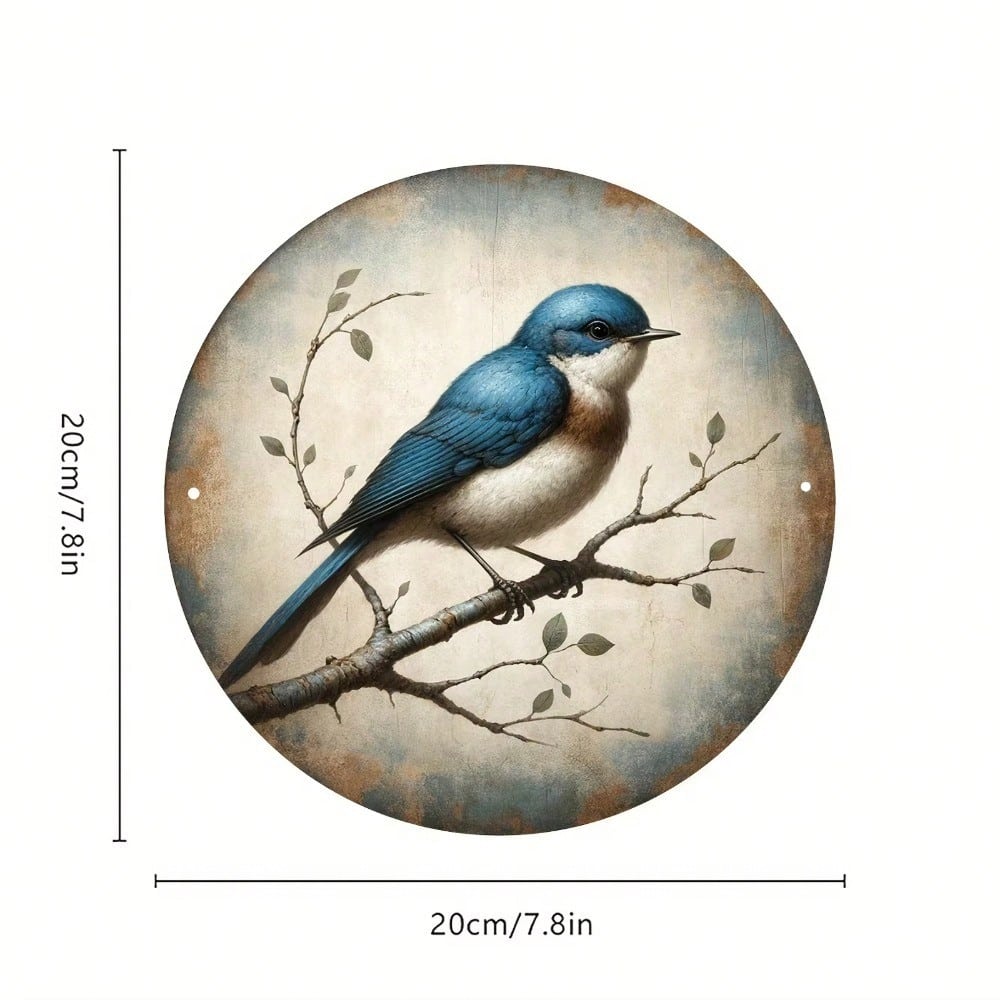 2D Round Iron Wall Art Metal Decor For Home Garden Halloween 20x20