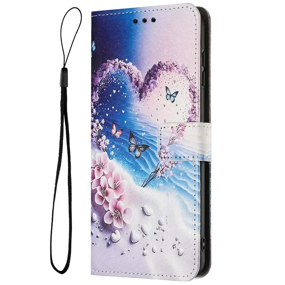 Wallet Flip Case For OPPO Reno 13 13F 12 12F 11 A5 Pro Realme 14 Pro C75 C67 C65 C63 C61 Note 60 Leather Phone Cover Card Holder