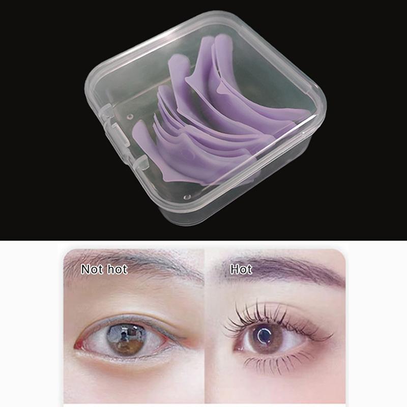 5 Pairs Silicone Eyelash Perming Pad Lashes Rods Shield Lifting 3D Eyelash Curler Grafting Tool Eyelash Applicator Accessories