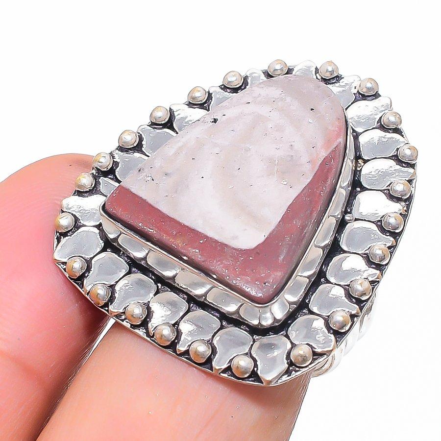 

Норина Яшма Драгоценный камень 925 Стерлинговое серебро Ювелирное кольцо Размер 8