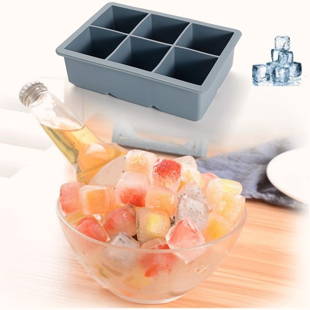 Ice Cube Trays Premium Silicone Ice Cube Moulds with Lid Flexible BPA-Free for Chilled Drinks Whiskey Cocktails Reusable