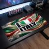Italy Football Crest Mouse Pad, Extended Non Slip Rubber Desk Mat for Gaming Office Laptop Fan Gift