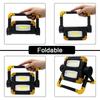 150W 5000mAh LED Folding Portable Light USB Charger COB Butterfly Work Light Outdoor Emergency Camping Floodlight