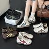 Inner height increase. Leather German training shoes autumn and winter new ballet shoes casual versatile and comfortable Forrest Gump shoes women