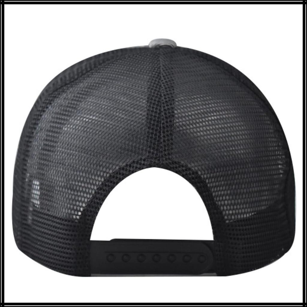Hat Cap Mesh Breathable Lightweight Check Pattern Stylish Fashion Men Women CZA420 [White Fang] (Black)
