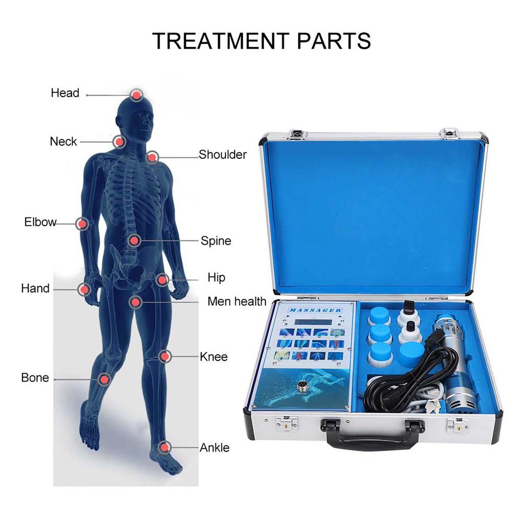 19ED Electromagnetic Extracorporeal Shock Wave Therapy Machine Pain Relief Massager