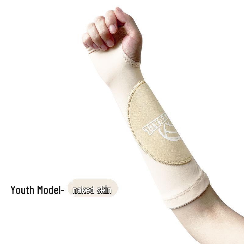 Damen Volleyball & Basketball Anti-Kollisions-Kompressions-Armstulpen - Atmungsaktive, fingerlose Sport-Ellbogenpolster für das Prüfungstraining