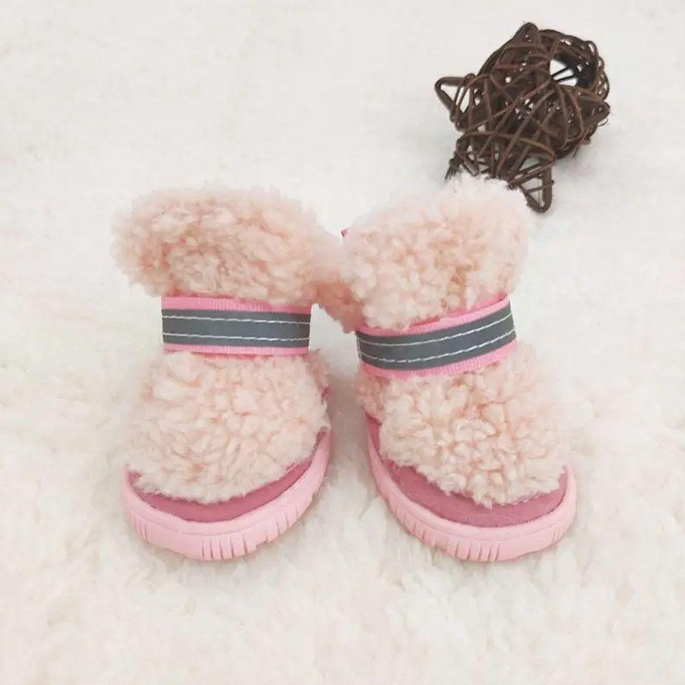 4 st Anti-repa Husdjursskor Starkt Grepp Snöskor Mode Hundskor Liten Hund