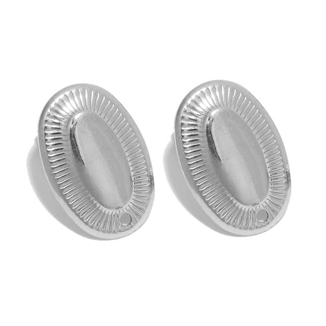 10pcs Gold Color Stainless Steel Classical Stud Posts for DIY Earrings Pendants Jewelry Making Dangle Charms Craft Components