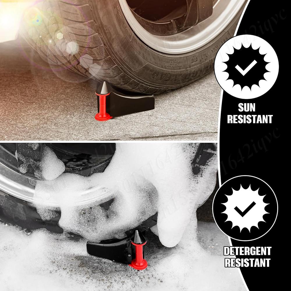 4Pcs Hose Slide Tire Wedge Car Wash Tube Hose Guide For Car Wash Detail Car Plastic Wash Tool To Avoid Snagging Tire Hose Roller