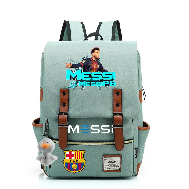 2023 neuer Schulranzen Lionel Messi Koreanischer Oxford-Stoff Rucksack Nylon, Reisetasche Damen Outdoor Rücken