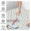 20x20cm 12 Peças Azulejos de Chão Mosaico de PVC Autocolantes Impermeáveis Antiderrapantes para Banheiro Cozinha DIY Reforma de Piso Casa