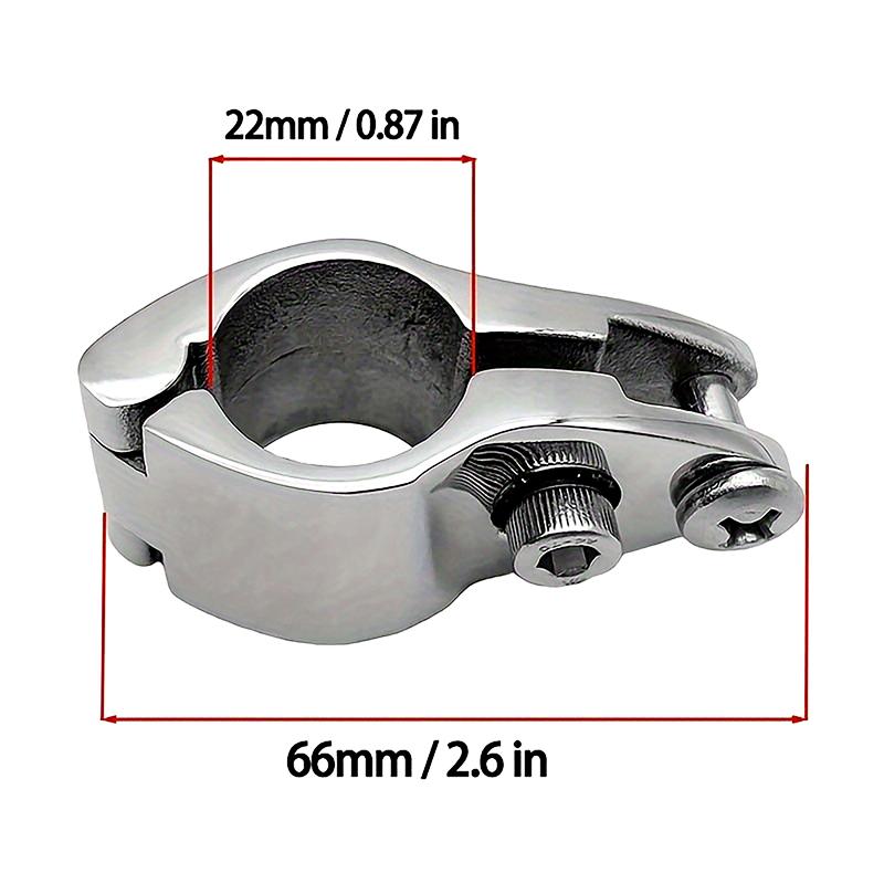 22/25/30/32MM Boat Bimini Top Fitting Slide Cap Slide Sleeve Pipe Eye End Cap Jaw Slide Clamp External Eye End Canopy Tub