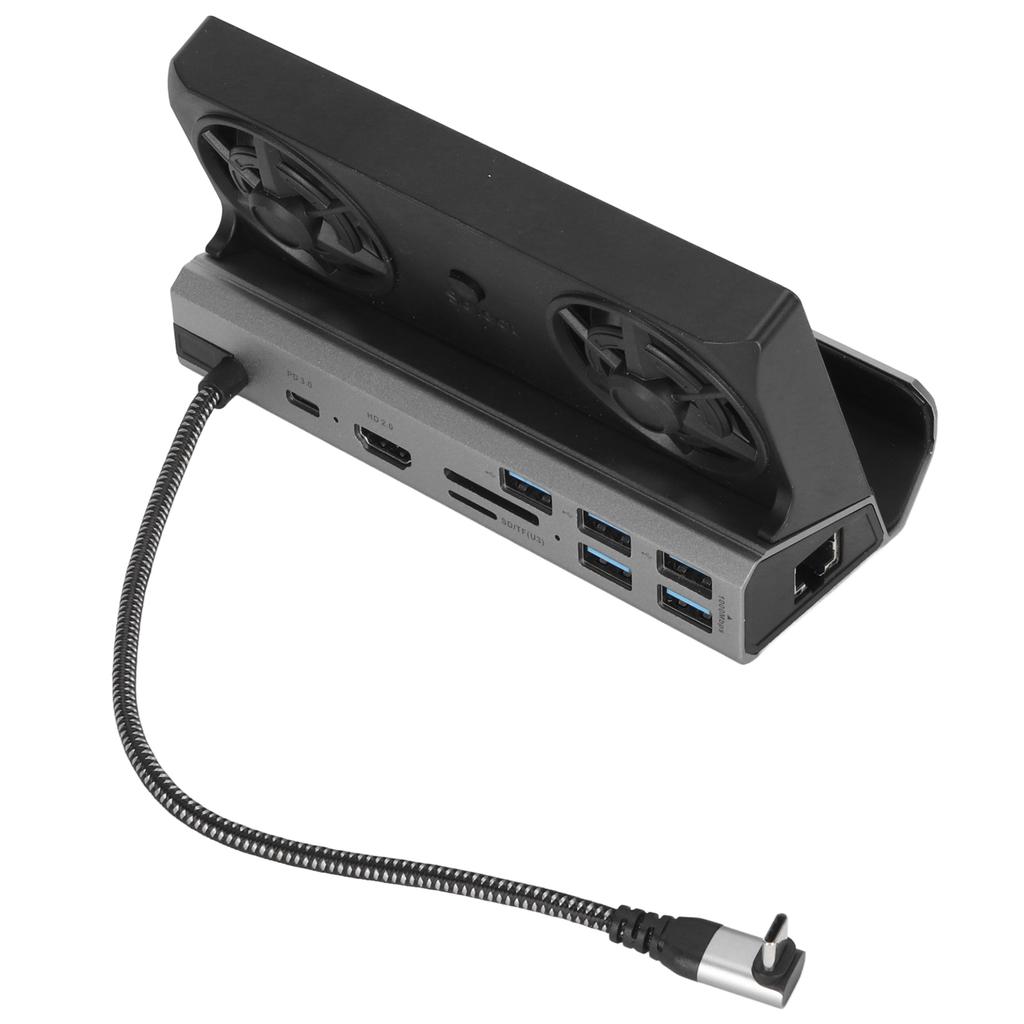 Game Console Docking Station 4K 60Hz 100W USB3.0 USB2.0 Gigabit RJ45 HD Multimedia Interface 2.0 Port 10 In 1 Dock