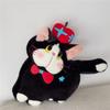 Apple Cat Plush Cushion With Embroidered Cartoon Design For Living Room Decor