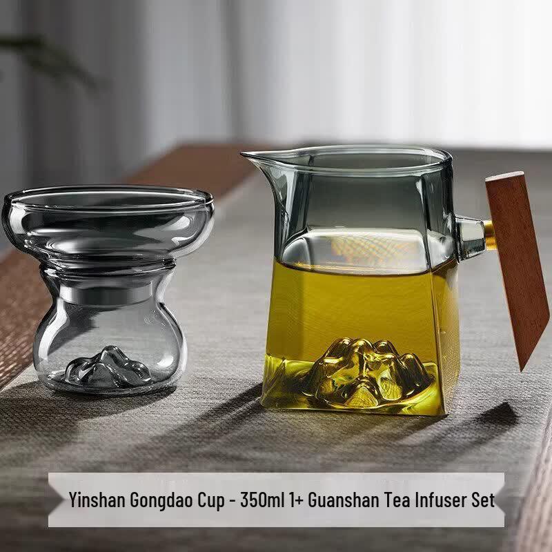 Biaoxing Premium Glass Gongdao Cup with Integrated Strainer