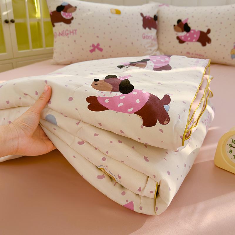Class A Double Layer Soybean Fiber Quilt for Mothers & Babies - Lightweight Children's Summer Air Conditioning Quilt