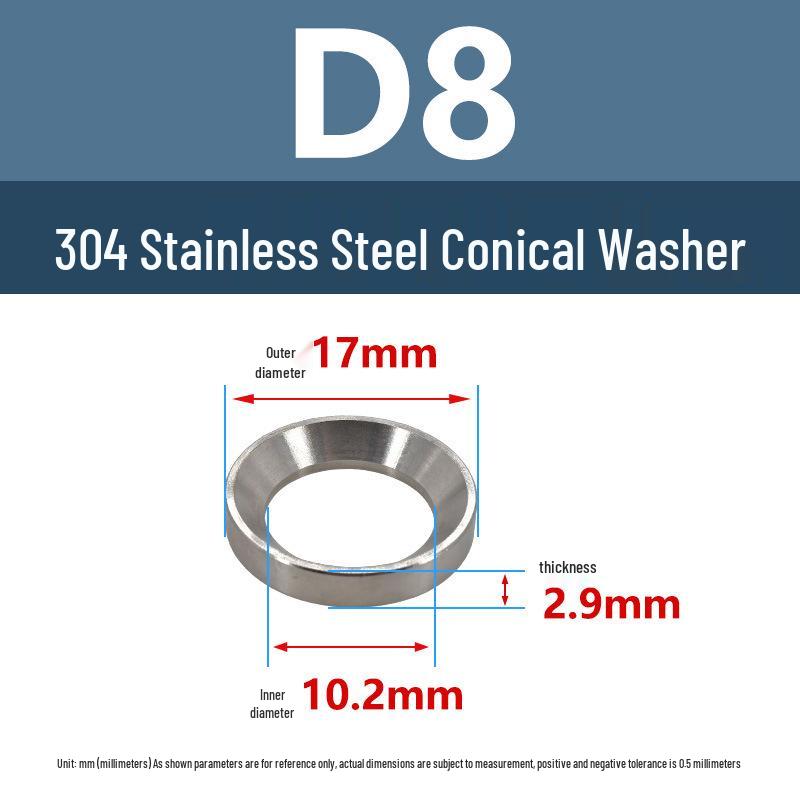 304 Stainless Steel Spherical Tapered Gasket - Concave-Convex Combination