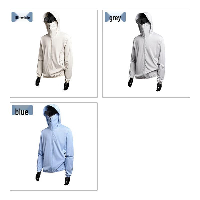 ROMON Men's UPF200+ Hooded Sun Protection Jacket