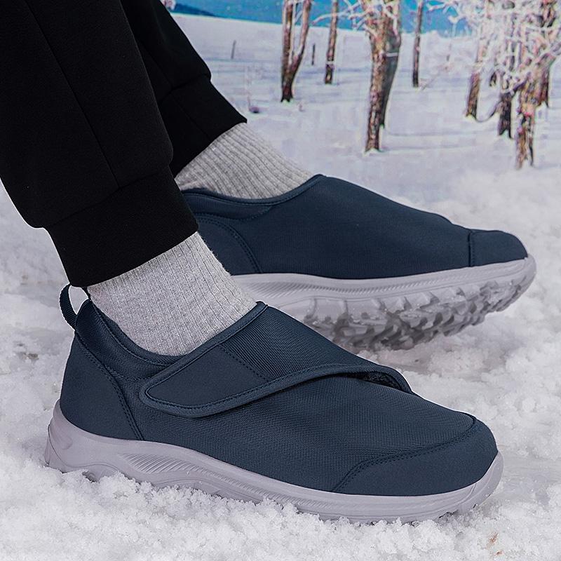 Fashion Couples Warm in Winter Women's Casual Shoes Thumb Soft Comfortable Diabetic Man Shoes Loose Big Size Flat Bottom Elderly Shoes