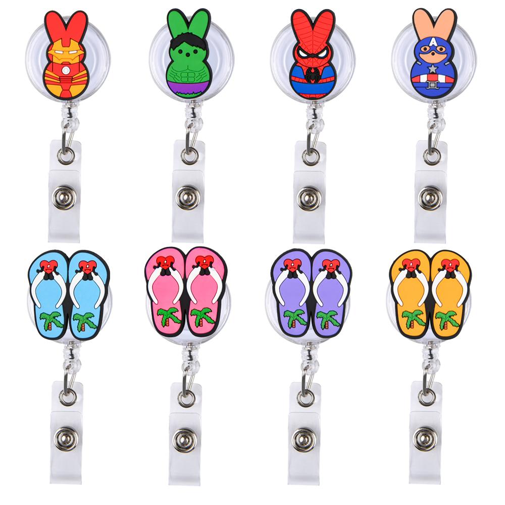 2025 Custom Mix Styles Medical Nurse Stethoscope Heart RN Retractable Badge Reel Nurse Accessories