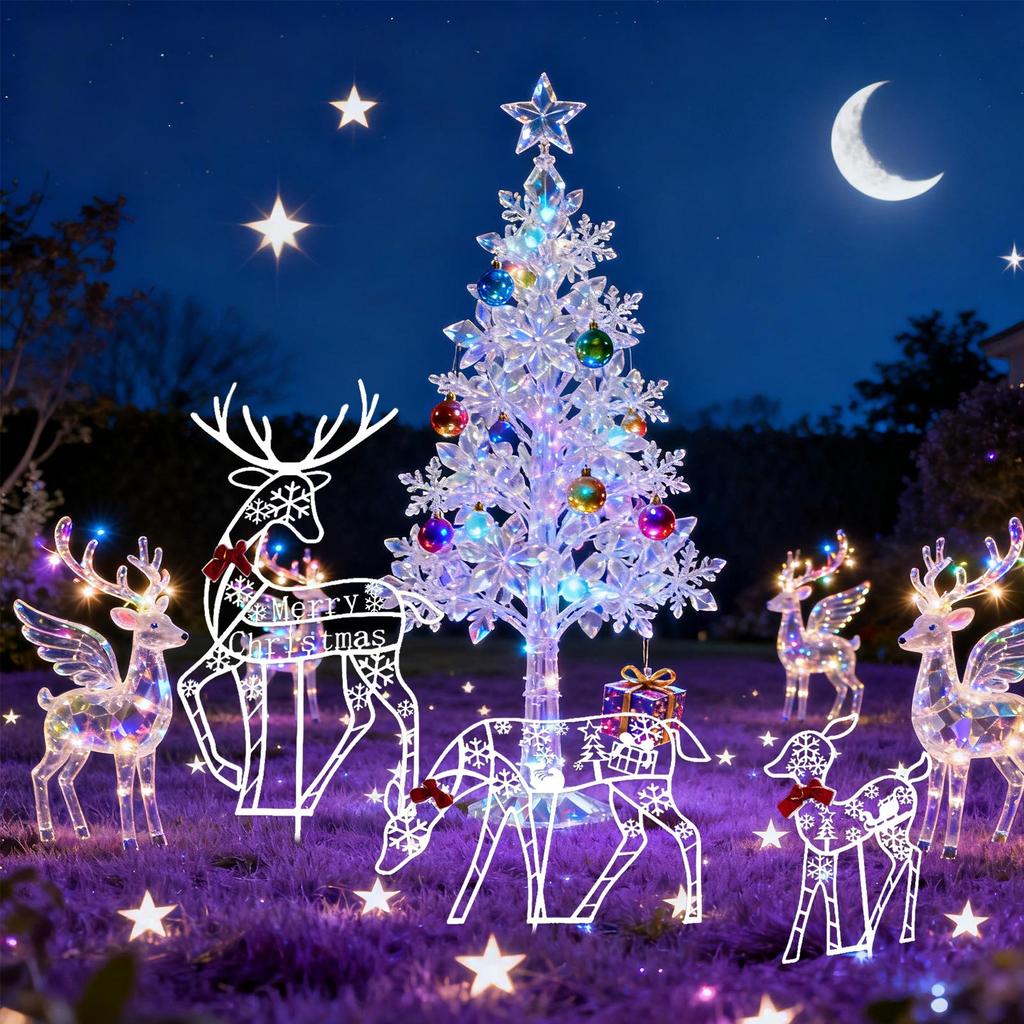 Christmas Reindeer Outdoor Porch Holiday Decor Holiday Garden Decoration For Homeowners Party Planners Neighborhood Front Yard