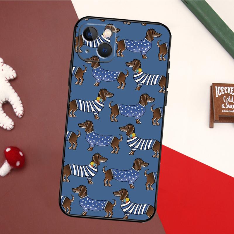 Dachshund Teckel Dackel Dog Phone Case For iPhone 16 15 14 13 12 11 Pro XS Max Mini XR X 7 8 Plus Back Cover