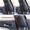 2PCS Car Seat Belt Cover Pads,Leather Seatbelt Covers Protect Shoulder And Neck Car Accessories Interior,Universal Car Seat Strap Pads Car