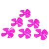 10Pcs 60mm 4 Blades Propeller Plastic Turning Boat Propellers Accessories with 2mm HoleRose Red