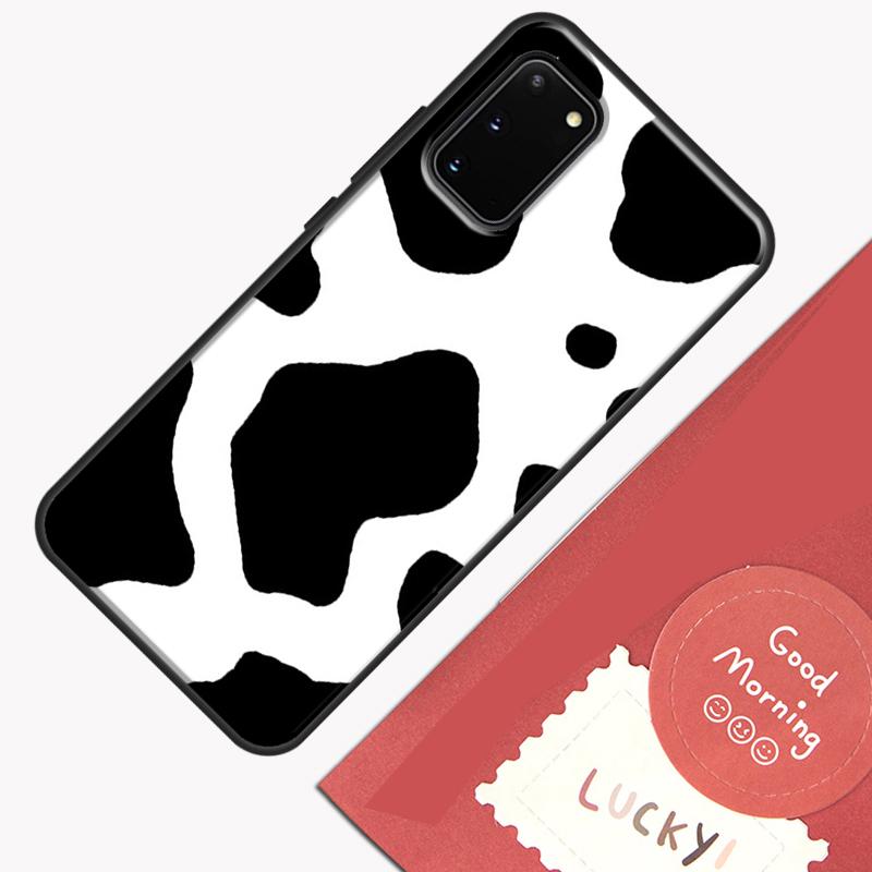 Coque de téléphone motif peau de vache tachetée pour Samsung Galaxy S25 S26 Ultra S20 S21 S22 S23 S24 Plus S9 S10 S25 FE Coque