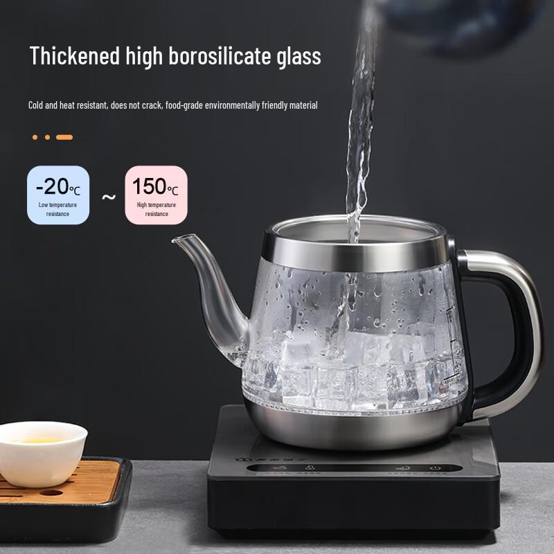 Biooner Automatic Water-Filling Glass Electric Kettle CN Plug (adapter Included)
