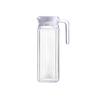 Transparent Plastic Water Pitcher with Stripes, 1.1L