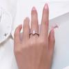 Genuine 925 Sterling Silver Fashion Romantic Oval Pink Opal Finger Ring For Women Girls Charm Party Fine Jewelry Gifts