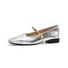 New Model3778-5 New Chinese Style Mary Jane Shoes, Single Strap Square-Toe Soft Sole Shallow Opening Chunky Heel