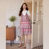 Elegant Summer Faux Two-Piece French Dress