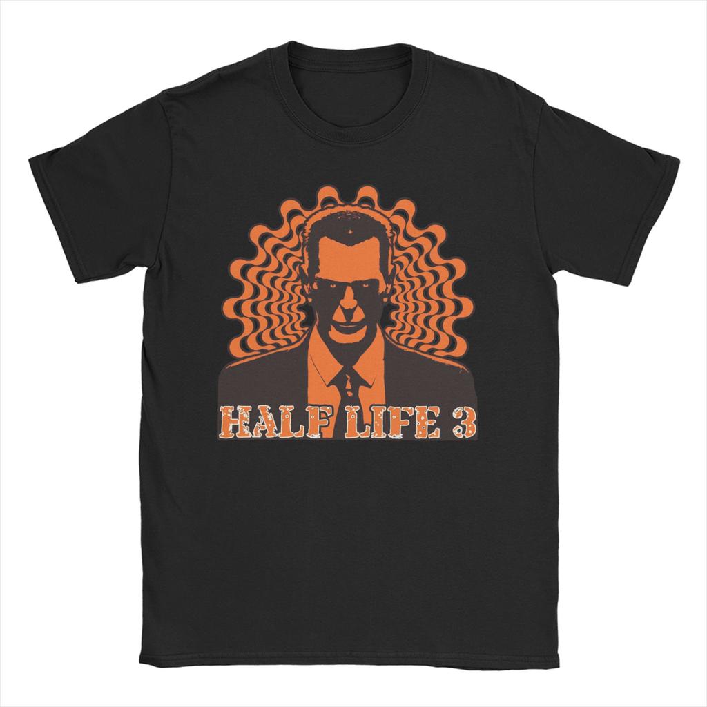 Half life 3 T-Shirts Unisex Damen 100% Baumwolle Freizeit-T-Shirts Rundhals-T-Shirts Kurzarm Kleidung Geburtstagsgeschenk