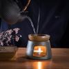 Teaware Stove with Candle Retro Portable Ceramic Tea Heater Household Durable