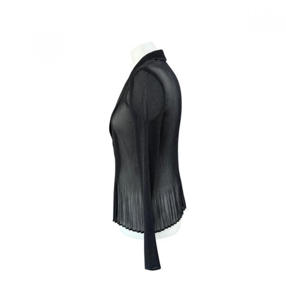 Spicio Women Vertical Pleated One Button Jacket 461 454