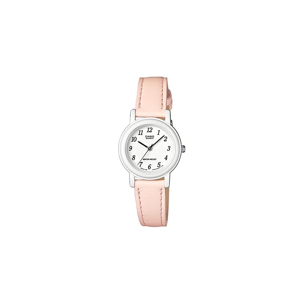 Casio Chupacasi LQ-139L-4B2 Women s Analog Watch Baby Pink Leather Strap Round Face