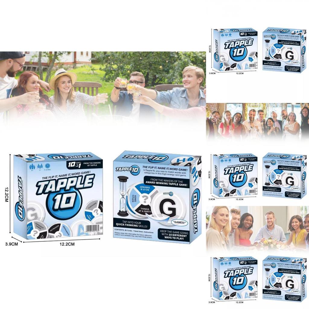 Juego de Cartas Tapple Inglés Juego Educativo Interactivo y Divertido Para Todas las Edades