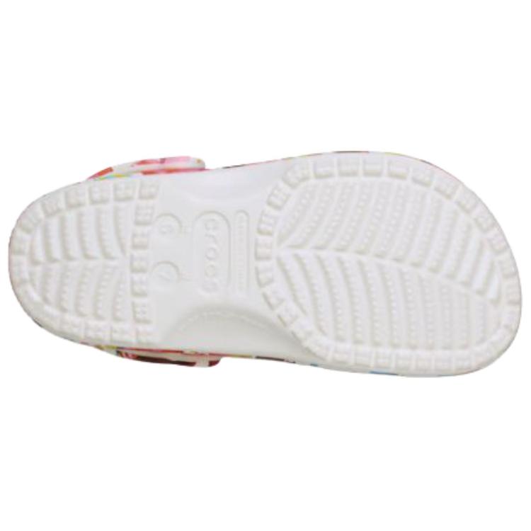 Crocs Classic Painted Floral Clog Comfortable and Stylish Vintage Hole Shoes Women's Multicolour
