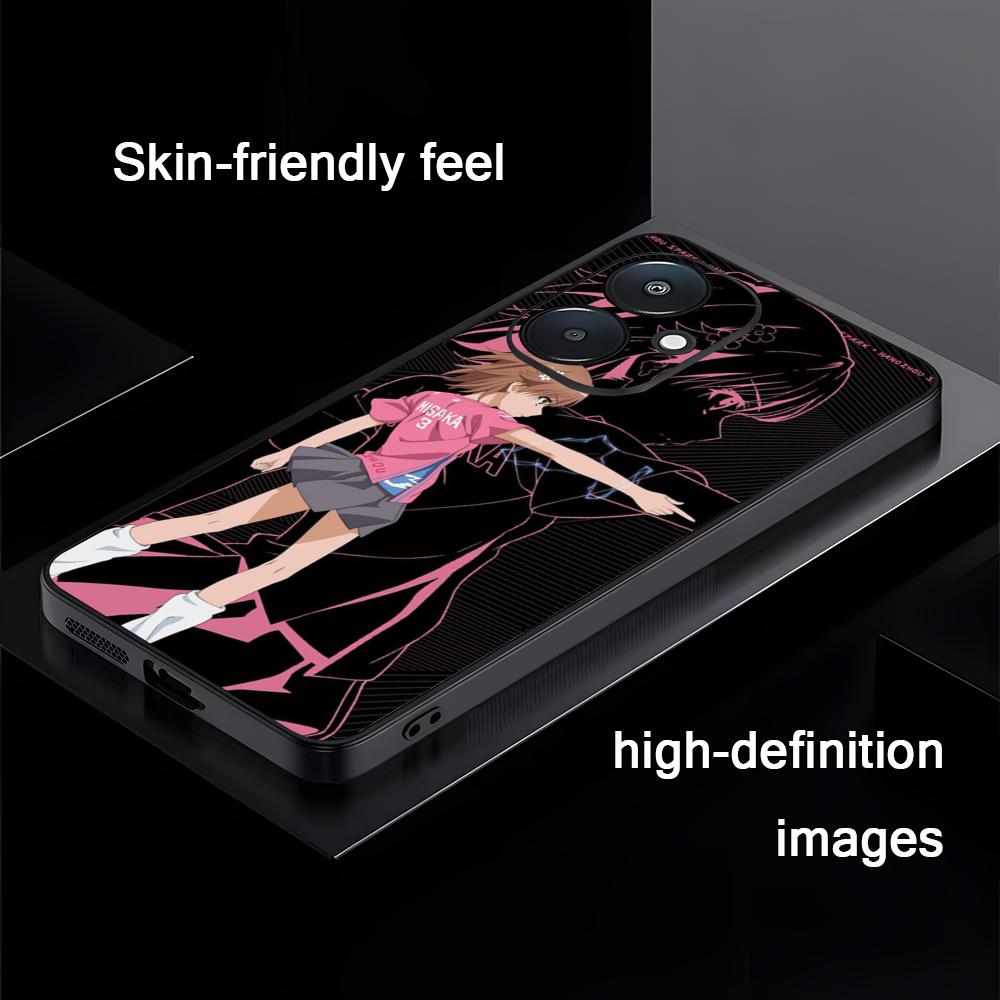 A Certain Scientific Railgun Phone Case For Xiaomi Redmi 14C 13C 12C Note14 13 12 11 10 Pro Plus S Soft Black Phone Cover