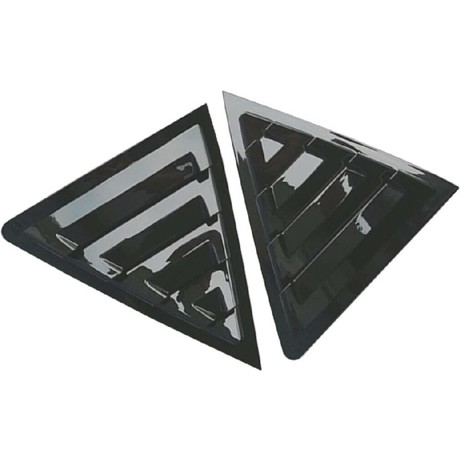 2Pcs Rear Side Vent Window Louvers Cover ABS Racing Style Scoop Trim for Toyota Corolla 2014 2015 2016 2017 2018