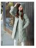 Women's Slim Fit Mid-Length Down Cotton Jacket - 2025 Fashionable Thickened Winter Coat