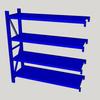 Multi-Layer Floor-Standing Iron Storage Racks for Home, Balcony, and Warehouse Display