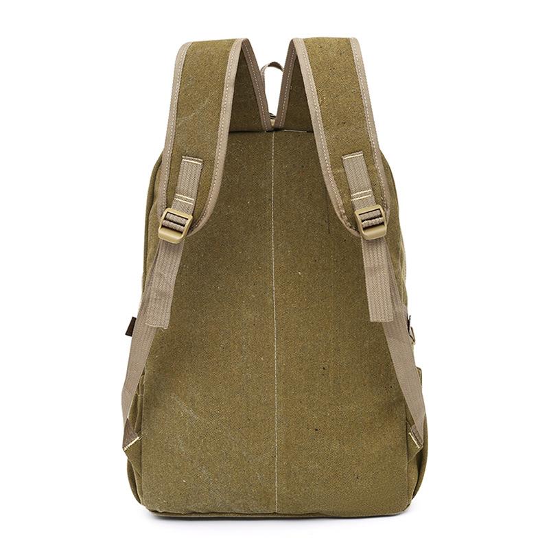 Large Capacity Canvas Retro Backpack Fashion Versatile Trend Backpack Women Outdoor Travel Commuter Computer Backpack Men