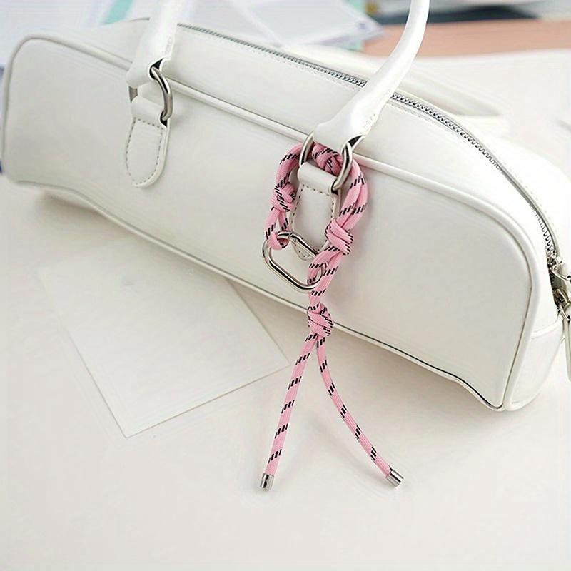 Fashion Nylon Handmade Rope Couple Style Hand and Feet Chian Vintage Keychain Bag Pendant Decoration with Free Key Buckle