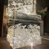DIY Night Light Material Kit Cube Creative Plug in Night Lamp Art Aesthetic Bedside Lamp Butterfly Mood Light Bedroom Decor Gift