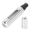 Mini Refillable Perfume Atomizer Bottle Scent Pump Case Cosmetic Spray Bottle 5mlSilver