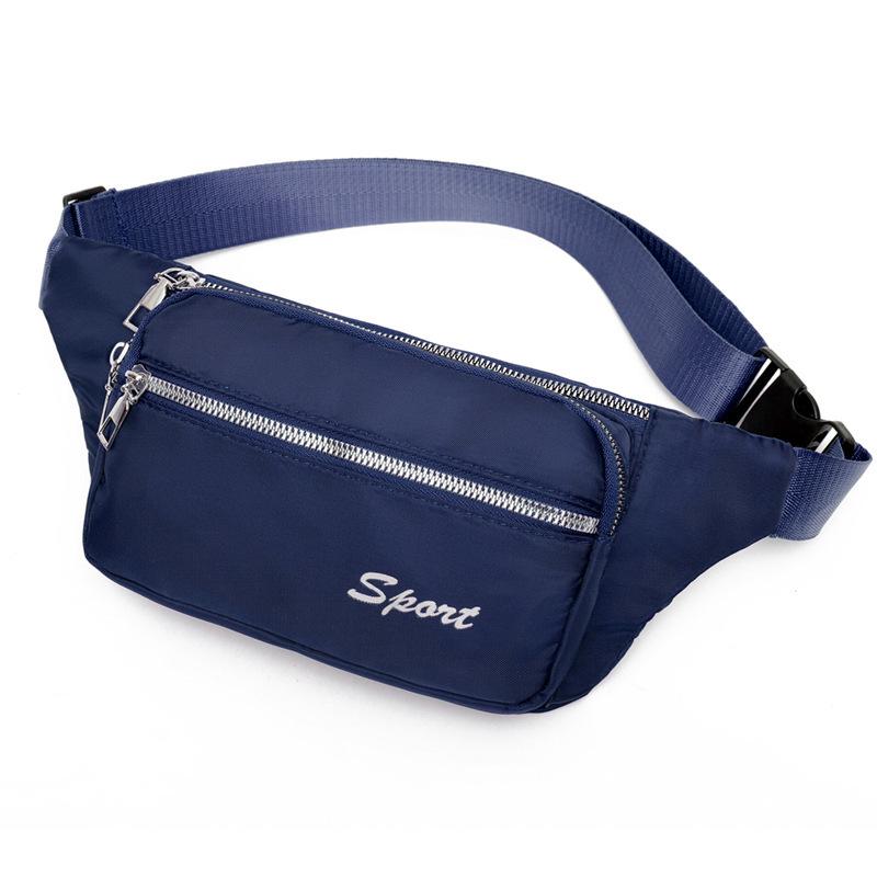 

Мужская поясная сумка многослойная поясная сумка большой вместимости сумка кассира для активного отдыха сумка для мобильного телефона синий